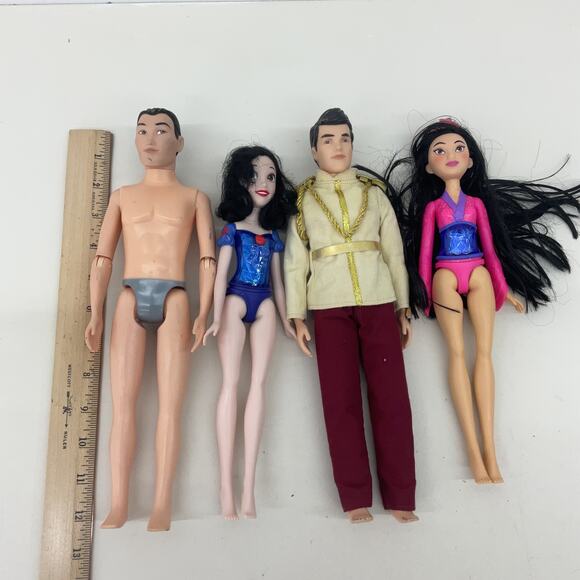 Preowned Disney Prince Princess Fashion Play Dolls LOT Mulan - Picture 2 of 4